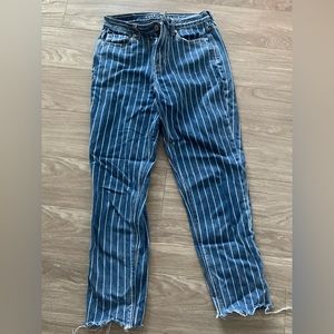 American eagle pin stripe jeans
